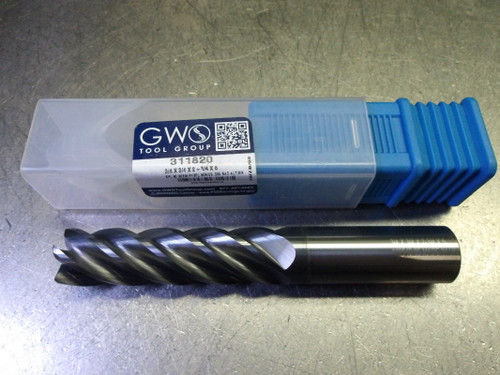 GWS 3/4" 5 Flute Carbide CR Endmill 3/4" Shank .030" R 311820 (LOC31)