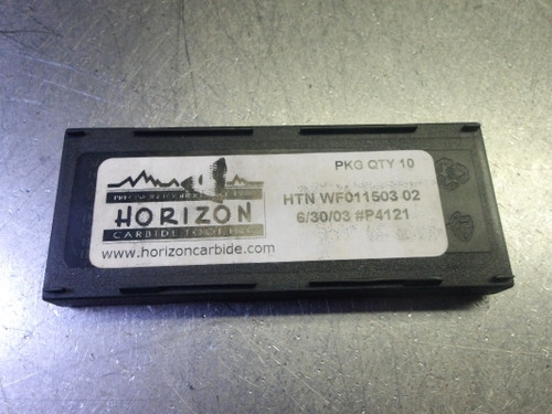 Horizon Carbide Grooving Inserts QTY10 HTN WF011503 02 (LOC1452)