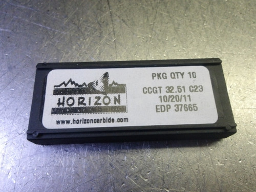 Horizon Carbide Inserts QTY10 CCGT 32.51 C23 (LOC1452)