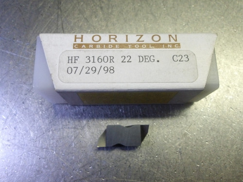 Horizon Carbide Grooving Inserts QTY10 HF 3160R 22 DEG. C23 (LOC1452)