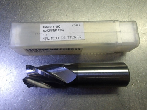 YG-1 1" 4 Flute Carbide CR Endmill 1" Shank .090" R 07600TF-090 (LOC3541)