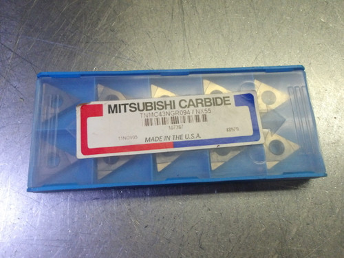 Mitsubishi Cermet Inserts QTY10 TNMC43NGR094 NX55 (LOC3607)