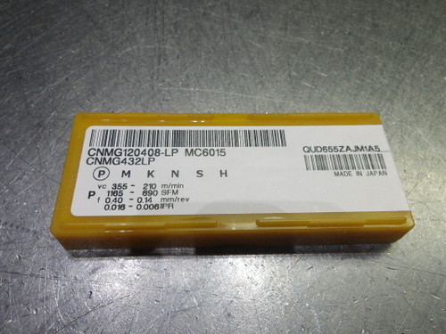 Mitsubishi Carbide Inserts QTY10 CNMG432LP/CNMG120408-LP MC6015 (LOC1506)