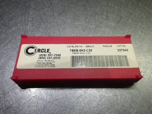 Circle Carbide Inserts QTY10 TBEB-5N2-C25 (LOC1513A)