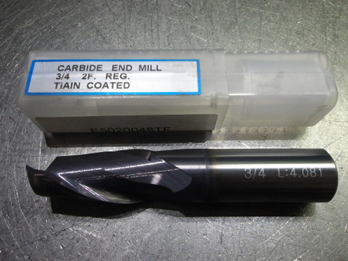 3/4" 2 Flute Carbide SQ Endmill 3/4" Shank (LOC1371A)