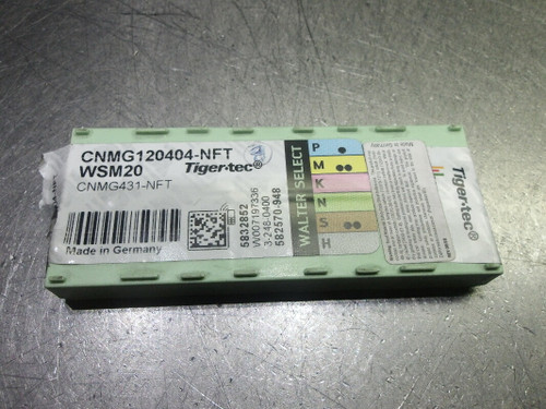 Walter Carbide Inserts QTY10 CNMG431-NFT/CNMG120404-NFT WSM20 (LOC1870A)