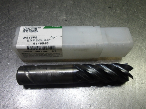 Widia 5/8" 5 Flute Carbide SQ Endmill 5/8" Shank 5V1E16006SV WS15PE (LOC1751)