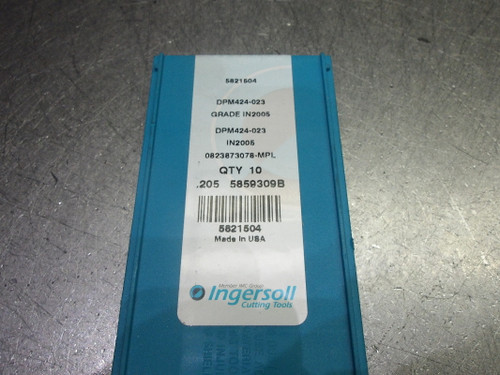 Ingersoll Carbide Insert QTY10 DPM424-023 IN2005 (LOC1928C)