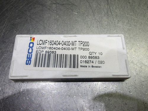 SECO Carbide Grooving Inserts QTY10 LCMF160404-0400-MT TP200 (LOC1741)