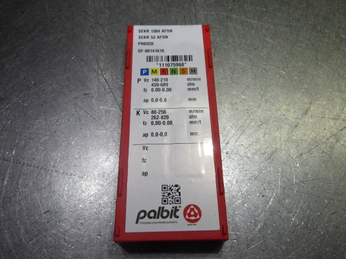 Palbit Carbide Inserts QTY10 SEKR 53 AFSN/SERK1504 AFSN PH6920 (LOC1741)