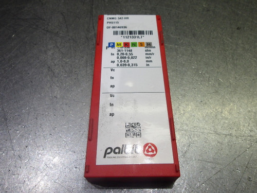 Palbit Carbide Inserts QTY10 CNMG 542-HR/CNMG 160608-HR PH5115 (LOC1741)