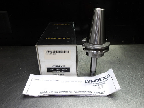 Lyndex CAT40 ER11 Balanceable Collet Chuck 4" Pro C4017-0011-4.00B (LOC2108A)