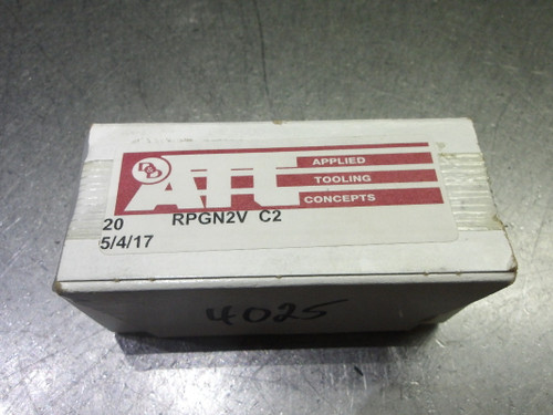 ATL Carbide Inserts QTY20 RCGN2V C2 (LOC2635)