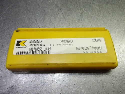 Kennametal Carbide Grooving Inserts QTY5 NGD3094LK KC5010 (LOC2685A) Kennametal Carbide Grooving Inserts QTY5 NGD3094LK KC5010 (LOC2685A)