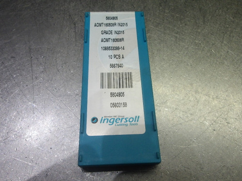 Ingersoll Carbide Milling Inserts QTY10 AOMT180508R IN2015 (LOC2688C)