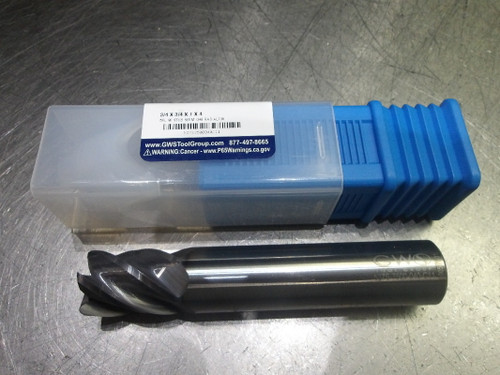 GWS 3/4" 5 Flute Carbide CR Endmill 3/4" Shank .040" R 537S7500040C11 (LOC2101A)