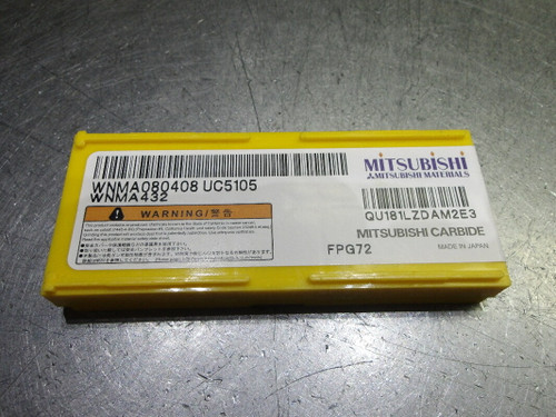 Mitsubishi Carbide Inserts QTY10 WNMA432 / WNMA080408 UC5105 (LOC3336)