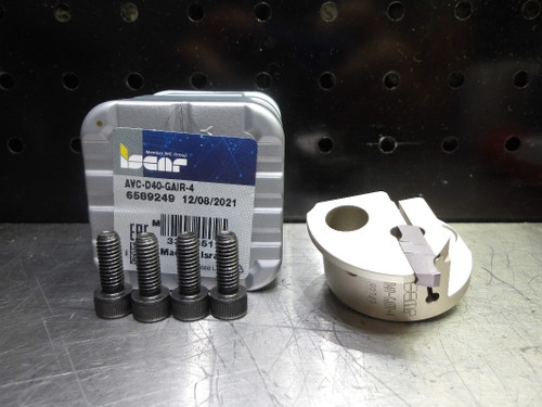 Iscar 1.929" Coolant Thru Grooving/Threading Head AVC-D40-GAIR-4 (LOC3668A) Iscar 1.929" Coolant Thru Grooving/Threading Head AVC-D40-GAIR-4 (LOC3668A)