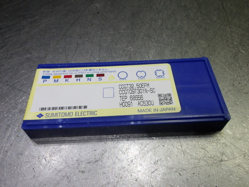 Sumitomo Carbide Inserts QTY10 CCGT32.50EFM/CCGT09T301N-SC AC530U