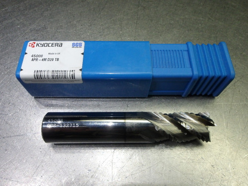その他 RT-154419 Kyocera/SGS 20mm 4 Flute Coolant Thru Carbide CR Endmill 5mm R