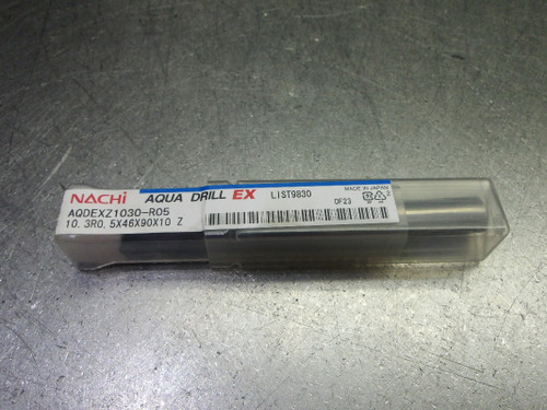 Nachi 10.3mm Carbide Flat Bottom Radius Drill 10mm Shank AQDEXZ1030-R05 (LOC982A) Nachi 10.3mm Carbide Flat Bottom Radius Drill 10mm Shank AQDEXZ1030-R05 (LOC982A)