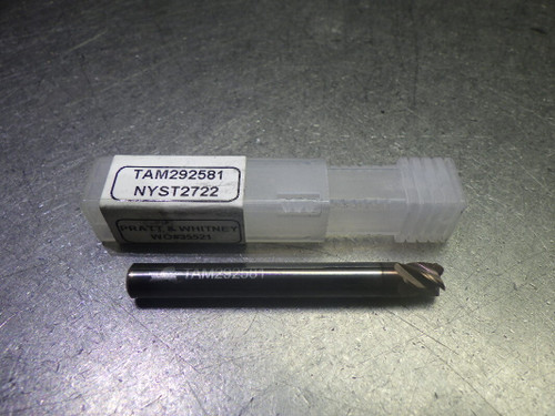 New York State Tool Co. 1/4" 5 Flute Carbide CR Endmill TAM292581 (LOC529) New York State Tool Co. 1/4" 5 Flute Carbide CR Endmill TAM292581 (LOC529)