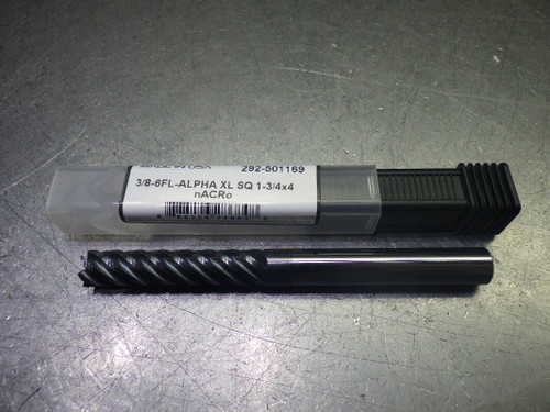 Monster 3/8" 6 Flute Carbide SQ XL Endmill 3/8" Shank 292-501169 (LOC316) Monster 3/8" 6 Flute Carbide SQ XL Endmill 3/8" Shank 292-501169 (LOC316)