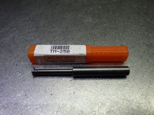 Micro100 .25" 4 Flute Single Profile Thread Mill 1/4" Shank TM-250 (LOC1282A) Micro100 .25" 4 Flute Single Profile Thread Mill 1/4" Shank TM-250 (LOC1282A)