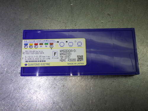Sumitomo Carbide Inserts QTY10 WNMG431EEX / WNMG080404N-EX AC5025S (LOC1518A)