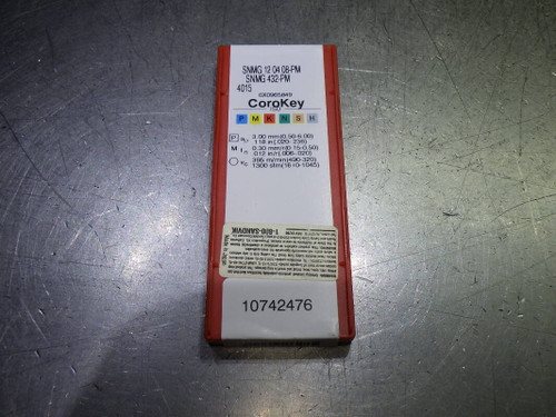 Sandvik Carbide Inserts QTY10 SNMG 432-PM / SNMG 12 04 08-PM 4015 (LOC1518A)