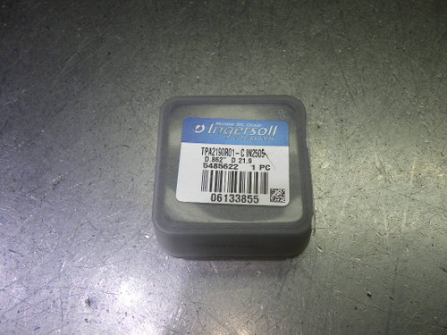 Ingersoll 21.9mm Carbide Drill Tip Insert QTY1 TPA2190R01-C IN2505 (LOC2348A)