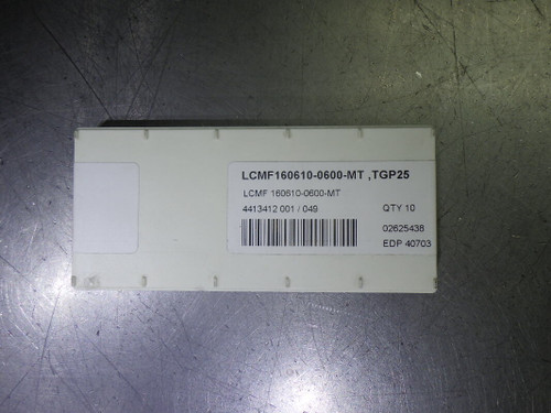 SECO Carbide Grooving Inserts QTY10 LCMF160610-0600-MT TGP25 (LOC2348A)