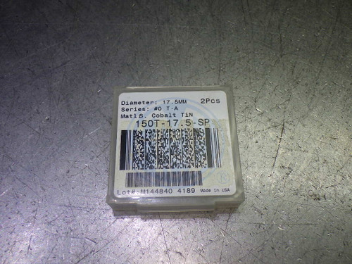 AMEC T-A #0 17.5mm Super Cobalt Spade Drill Inserts QTY2 150T-17.5-SP (LOC2893D)