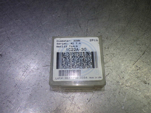 AMEC T-A #2 30mm Carbide Spade Drill Insert QTY2 1C22A-30 (LOC2893D)