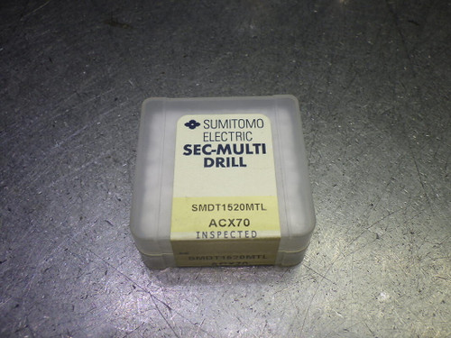 Sumitomo 15.2mm Carbide Drill Tip Insert QTY1 SMDT1520MTL ACX70 (LOC2893D)