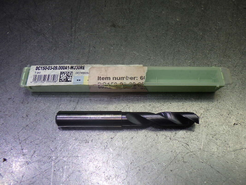 Walter 9mm Coolant Thru 3xD Carbide Drill DC150-03-09.000A1-WJ30RE (LOC2745B)