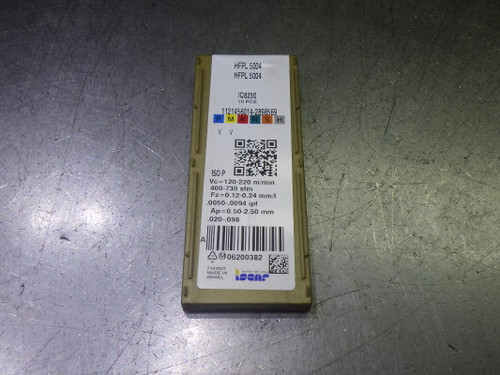 Iscar Carbide Grooving Inserts QTY10 HFPL 5004 IC8250 (LOC2857A)