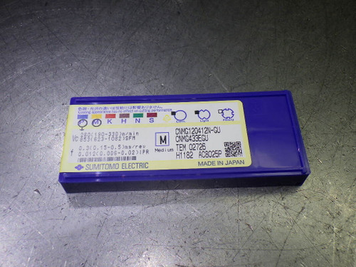 Sumitomo Carbide Inserts QTY10 CNMG433EGU / CNMG120412N-GU AC8025P (LOC2857A)
