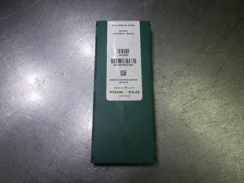 Tool Flo Carbide Grooving Inserts QTY10 FLG-3088R-CB AC50C (LOC2857A)