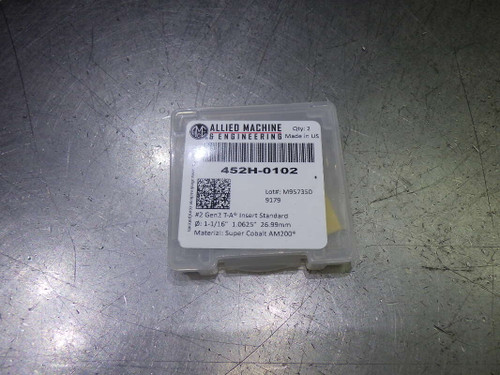AMEC T-A Gen2 #2 1.0625" Super Cobalt Spade Drill Insert QTY2 452H-0102 (LOC2857A)