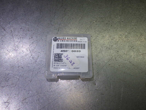 AMEC T-A Gen2 #1 5/8" Super Cobalt Spade Drill Insert QTY2 450H-0020 (LOC2857A)