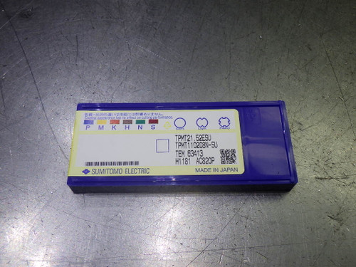 Sumitomo Carbide Inserts QTY10 TPMT21.52ESU/TPMT110208N-SU AC820P (LOC2794A)