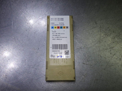 Iscar Carbide Grooving Inserts QTY10 GIP 3.18-1.59 IC830 (LOC2794A)
