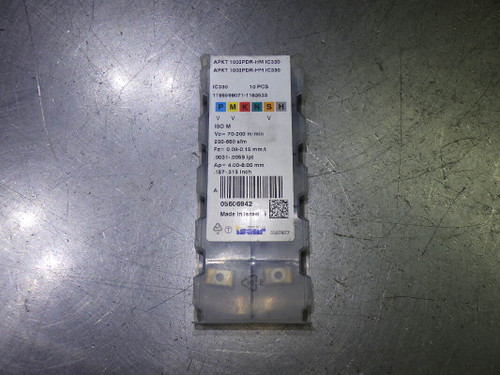 Iscar Carbide Milling Inserts QTY10 APKT 1003PDR-HM IC330 (LOC2794A)