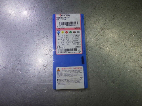 Kyocera Ceratip Cermet Inserts QTY10 VBMT3305VF/VBMT3305VF PV7025 (LOC2794A)