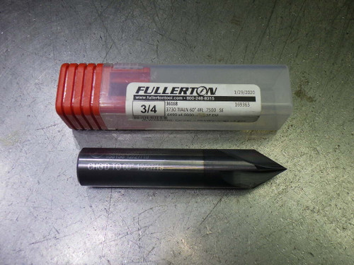 Fullerton 3/4" 60 Deg 4 Flute Carbide Chamfer Mill 3/4" Shank 36168 (LOC2139A)