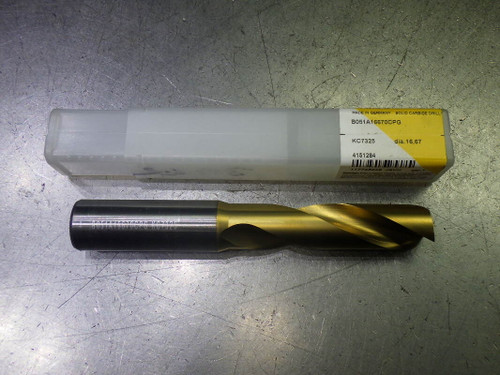 Kennametal 21/32" Coolant Thru 3xD Carbide Drill B051A16670CPG KC7325 (LOC2202)