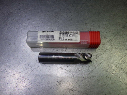 Accupro 1/2" 4 Flute Carbide CR Stub Endmill 1/2" Shank .03" R 86819208 (LOC2202)