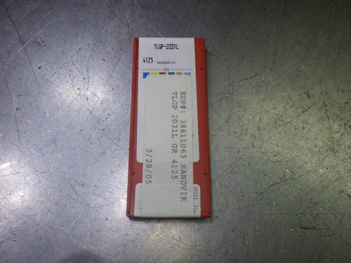 Sandvik Carbide Grooving Inserts QTY10 TLGP-2031L 4125 (LOC2008A)