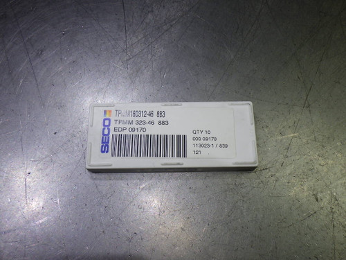 SECO Carbide Inserts QTY10 TPMM 323-46/TPMM160312-46 883 (LOC2008A)